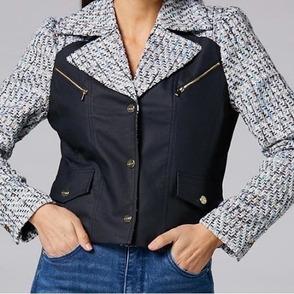 caché mixed media jacket - Picture 4 of 6